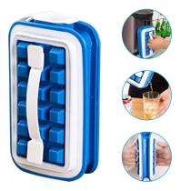 Forma de Gelo Garrafa squeeze 2 em 1 silicone 16 cubos
