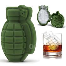 Forma De Gelo Granada Whisky Silicone Drinks Molde Bebida 3D