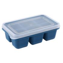 Forma de Gelo Mini com Tampa 6 Cavidades Portátil 12x7x3 cm