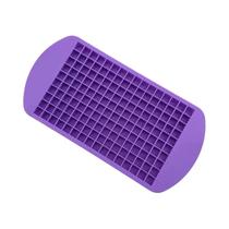Forma De Gelo Mini Dobrável De Silicone Com 160 Cavidades Para Cubos De Gelo Pequenos Quadrados