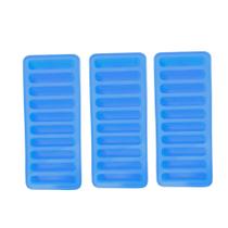 Forma De Gelo Palito Flexível Pra Garrafa - 3 Pçs - Azul Dolce Home
