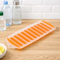 Forma de Gelo Palito Silicone + Plastico PP 10 Cavidades