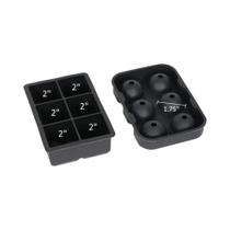 Forma de Gelo para Coquetéis - 6 Grades, Redonda, Quadrada e Bola