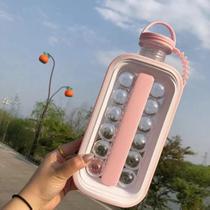 Forma de Gelo para Garrafa de Bebida Recipiente com Alça para Copo Água Gelada Rua Passeio