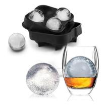 Forma de Gelo para Whisky em Silicone Bar Kenya Preto