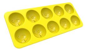 Forma De Gelo Personalizada Amarela 10 Cubos Cozinha Crippa