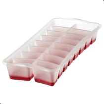 Forma de Gelo Plástica Com Fundo Silicone Flexível 16 Cubos Sanremo Forma de Gelo Plástica Com Fundo Silicone Flexível 16 Cubos Sanremo