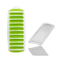 Forma De Gelo Plástica Reutilizável Com Tampa Para Água E Garrafas Esportivas Molde De Palito De