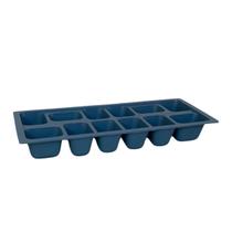 Forma de Gelo Plástico Flexível 12 Cubos Mix Home Cor:Azul