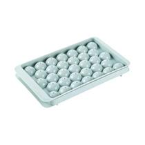 Forma De Gelo Redonda 3D Estilo Diamante Com Tampa, Molde De Gelo Esférico De Plástico, Ferramenta