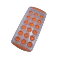 Forma de Gelo Redonda Laranja Fundo Silicone