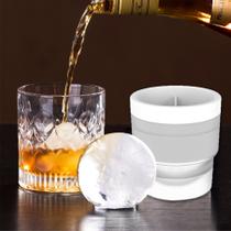 Forma De Gelo Redonda Molde Silicone Bebida Whisky Drink