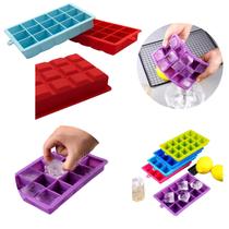 Forma de Gelo Retangular 15 Cubos 30ml Silicone Para Whisky Drinks Coquetéis