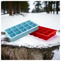Forma De Gelo Retangular De Silicone Com 15 Cubos - 30ml