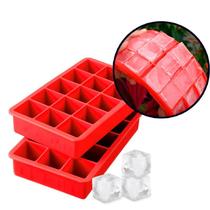 Forma De Gelo Retangular Silicone 15 Cubos 30ml Flexível Drink Bar Manter Gelado Reutilizável Pequeno Cavidades Freezer