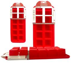 Forma De Gelo Silicone 12 Cubos Vermelha 26,5 CM Forma De Gelo Silicone 12 Cubos Vermelha 26,5 CM