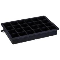 Forma De Gelo Silicone 24 Cubos 19,5x12,5x3cm Preto Weck Retangular Maleável Refrigeradores Sucos Drinks Bar Forma De Gelo Silicone 24 Cubos 19,5x12,5x3cm Preto Weck Retangular Maleável Refrigeradores Sucos Drinks Bar