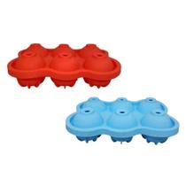 Forma de Gelo Silicone 6 Cubos Redondos Drink Whisky UnyHome