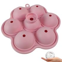 Forma de Gelo Silicone Bandeja Bebida Drink Coquetel Cha Formato Bola de Basquete Resistente Evento Festa Comemoraçao