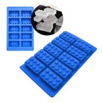 Forma de Gelo Silicone Chocolate Bombom Blocos Estilo Lego