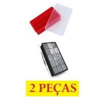 Forma De Gelo Silicone Com Tampa De Silicone 12X19X4Cm Fácil E Prático De Desenformar Multiuso
