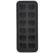 Forma de Gelo Silicone Coração Chocolate Confeitaria