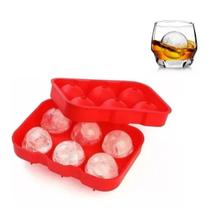 Forma de Gelo Silicone Esférica Redonda 6 Bolas P Drinks