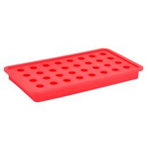 Forma de Gelo Silicone Vermelho 32 Esferas 20x11x2cm Forma de Gelo Silicone Vermelho 32 Esferas 20x11x2cm