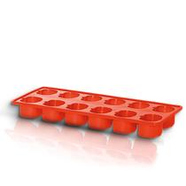 Forma De Gelo Silicones Quadrado Whisky Drinks Vermelho - 123util