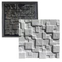 Forma De Gesso Modelo Pedrinha 3D 28x28cm Formas p/ Gesso Decoração 3D Envios no mesmo dia