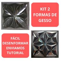 Forma De Gesso Modelo Pétala 3D Flor + Piramides 28x28cm Formas p/ Gesso Decoração 3D Envios em até