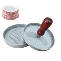 Forma De Hamburguer Artesanal Com Prensa Modelador Aluminio