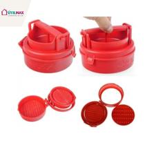 Forma de Modelar Hambúrguer Recheado Prática, Rápida e Fácil de Usar