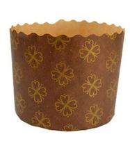 Forma de panetone 250 gr marrom Ecopack cx c/ 2.400 unidadse