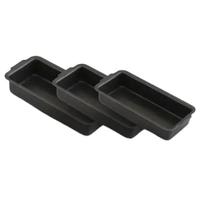 Forma de Pão Bolo Inglês Teflon com 3 Peças