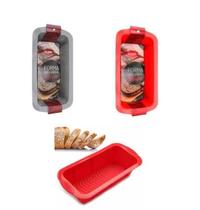 Forma De Pão Caseiro Retangular Silicone Inglesa Resistente