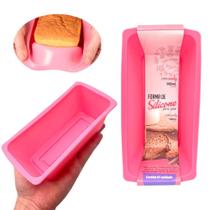 Forma de Pão Inglês Bolo em Silicone Para AirFryer Forno Microondas Retangular Classic - Art House