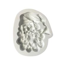 Forma de Papai Noel Molde de Silicone Diy Chocolate Cupcake Bolo Muffin Molde