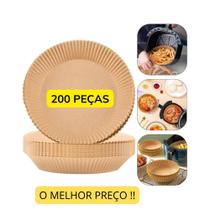 Forma De Papel Air Fryer Kit 200 Un Forro Antiaderente Descartável Forma De Papel Air Fryer Kit 200 Un Forro Antiaderente Descartável