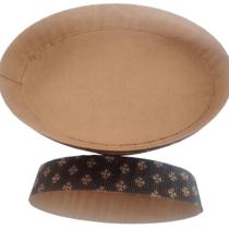 Forma de Papel Forneavel Mini Colomba Oval 500gr para Trotas Sobremsas Pão Artesanal. Caixa com 100 Unidades