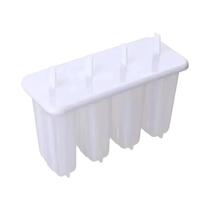 Forma De Picolé De 4 Cavidades Com Tampa Para Sorvete Caseiro E Picolés De Feijão Mungo