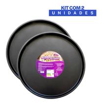 Forma de Pizza 36cm Antiaderente Não Gruda Aço Carbono Relobraz Forma de Pizza 36cm Antiaderente Não Gruda Aço Carbono Relobraz