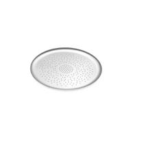 Forma De Pizza Abaulada nº35 C/FUROS-Alumínio Polido