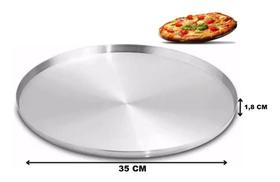 Forma De Pizza Alumínio 35cm