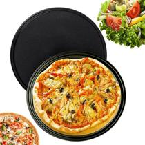 Forma De Pizza Assadeira Antiaderente Aço Carbono - 36cm