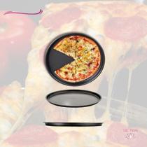 Forma De Pizza Assadeira Antiaderente Bandeja Aço Carbono