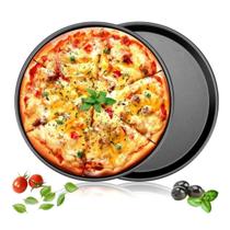 Forma de Pizza Assadeira Antiaderente Não Gruda 36 Cm Alumínio Forma de Pizza Assadeira Antiaderente Não Gruda 36 Cm Alumínio