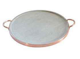 Forma de pizza em pedra sabão de 25 cm