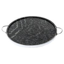 Forma de Pizza Pedra Sabão Grande 37 cm INOX