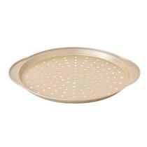 Forma De Pizza Redonda Aço Carbono Kenya Dourada 37cm Forma De Pizza Redonda Aço Carbono Kenya Dourada 37cm